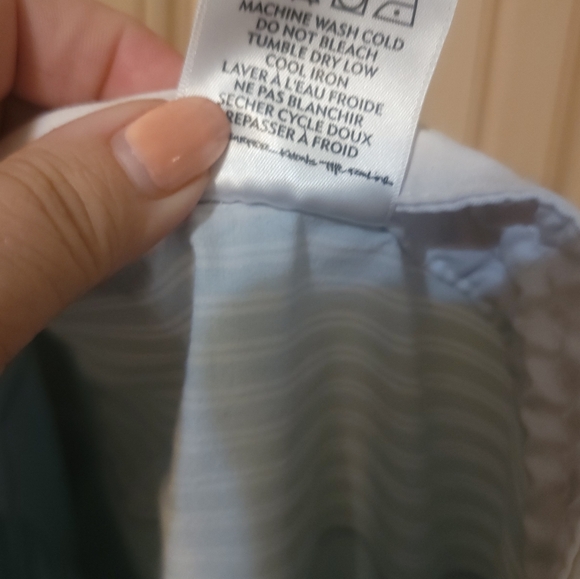 Mens Sz L Billabong Swim Shorts Swimsuit Blue Gray Stripes - Picture 5 of 8